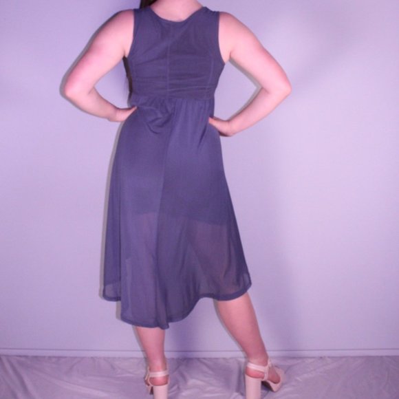 Wolf Grey High Low Dress - Picture 2 of 5